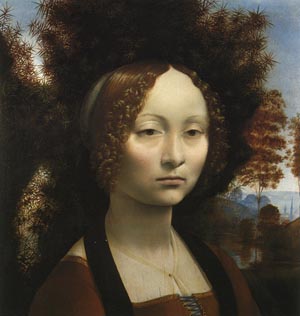 Leonardo da Vinci: Portrét Ginevry de Benci